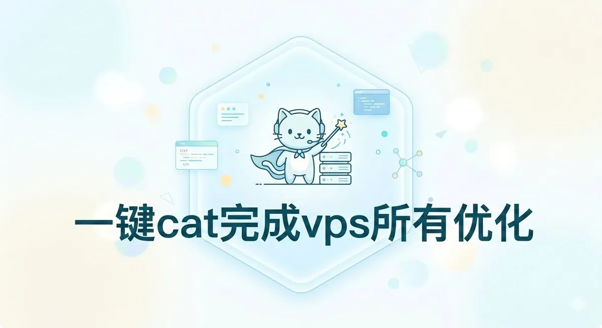 一键cat命令完成vps所有优化