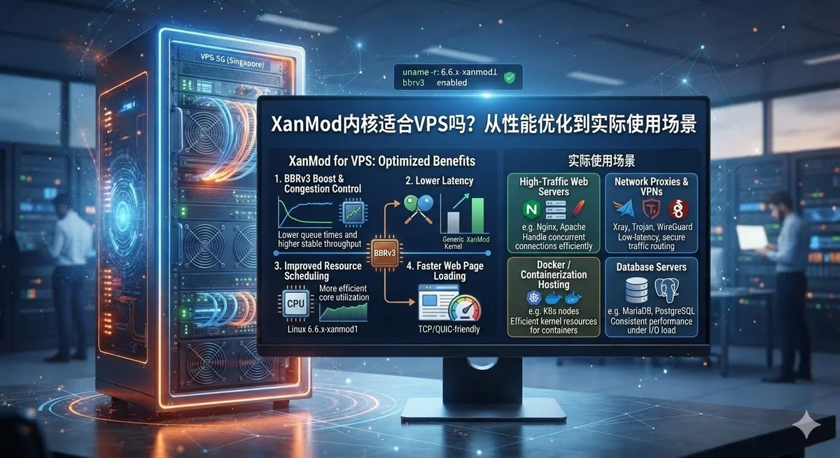 XanMod内核适合VPS吗?从性能优化到实际使用场景